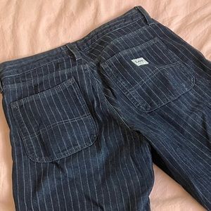 Pinstripe Lee Carpenter Work Pants